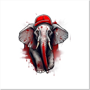 Grunge Elephant's Red Cap Mystery Posters and Art